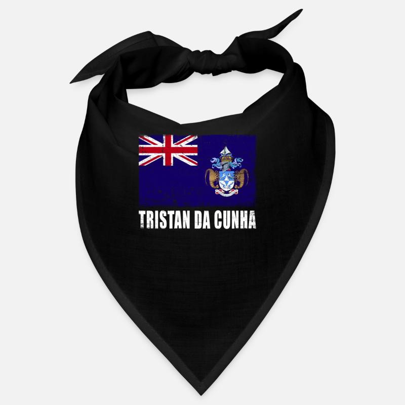 Tristan Da Cunha Flag Grunge Bandana