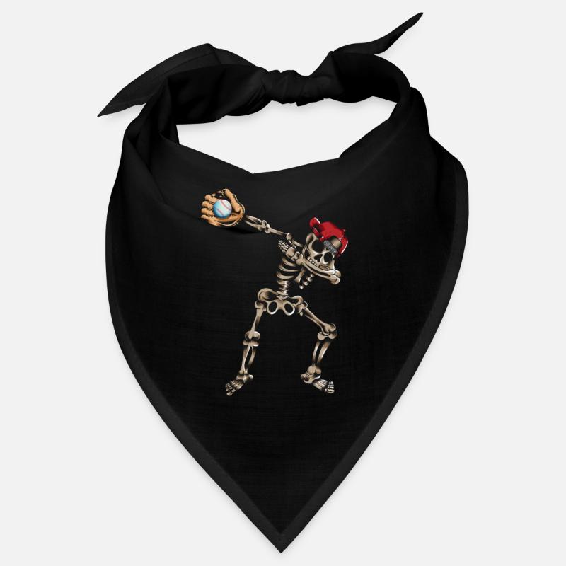 Skeleton Baseball Baseball Gant De Baseball Danse Dabbing Bandana