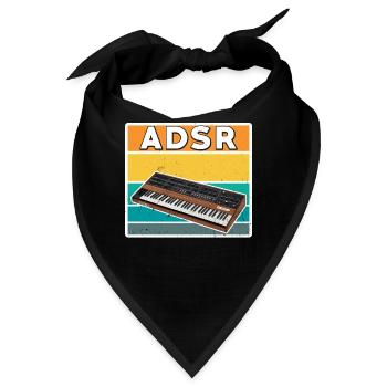 Adsr synthesizer - Bandana - Schwarz - Vorne