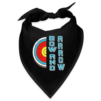Bow And Arrow Awesome Retro Vintage Archery - Bandana - Schwarz - Vorne
