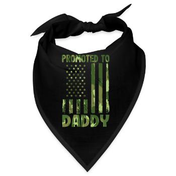 Befördert Zum Daddy Zum 2022 Neuen Elternteil - Bandana - Schwarz - Vorne