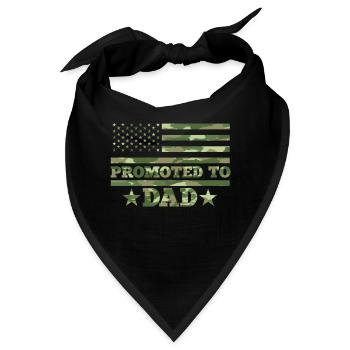 Befördert Zum Papa, Um 2022 Neuer Elternteil Zu - Bandana - Schwarz - Vorne