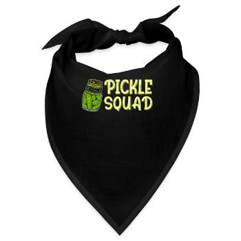 Funny Pickle Squad Pickles Food Team Pickles Humor - Bandana - Schwarz - Vorne