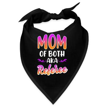 Mutter von Zwillingen Mama 2 Kinder - Bandana - Schwarz - Vorne