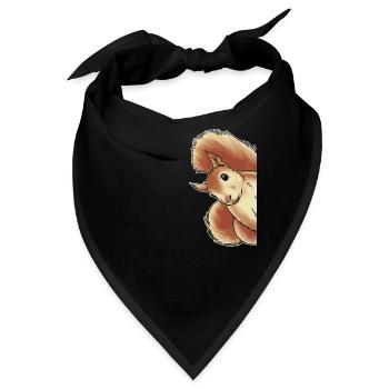 Lustiges Eichhörnchen, Eichhörnchen, Eichhörnchen - Bandana - Schwarz - Vorne