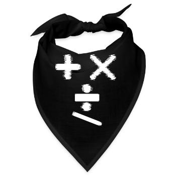 Zusatz-T-Shirt für Mathe-Geschenkmann Frau - Bandana - Schwarz - Vorne