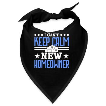 Hausbesitzer Eigentümer Geschenk Hauseigentümer - Bandana - Schwarz - Vorne