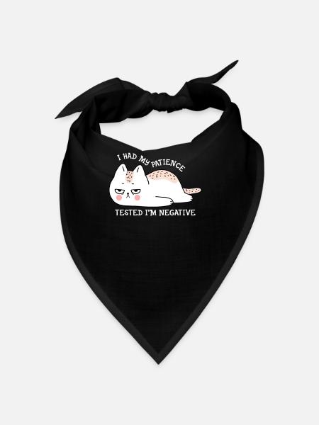 J’ai mis ma patience à l’épreuve - Bandana - noir - Devant