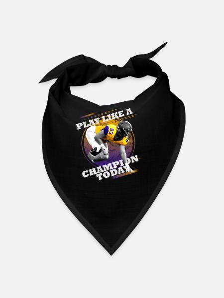 Play a Champion Football Rugby today - Bandana - black - Front