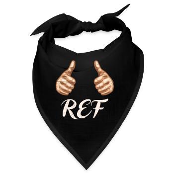 Schiri Schiedsrichter - Bandana - Schwarz - Vorne