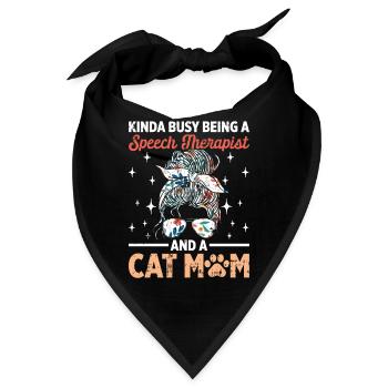 Sprachtherapeut Logopäde Geschenk - Bandana - Schwarz - Vorne