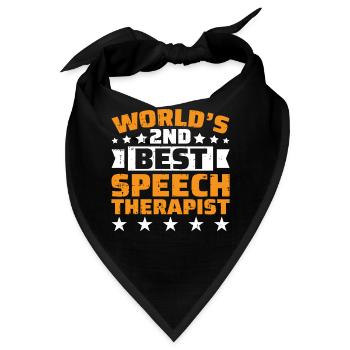Sprachtherapeut Logopäde Geschenk - Bandana - Schwarz - Vorne