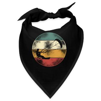 Kitesurfen Kitesurf Kitesurfer Kiteboard - Bandana - Schwarz - Vorne