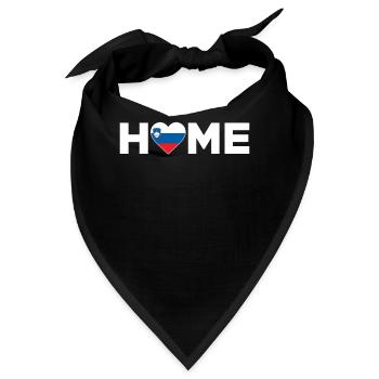 Slowenien Heimat Slowenien Flagge Liebe - Bandana - Schwarz - Vorne