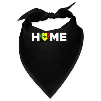 Senegal Heimat Senegal Flagge Senegal Liebe - Bandana - Schwarz - Vorne