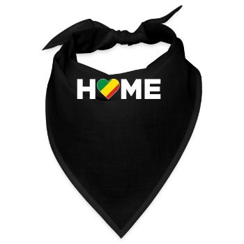 Kongo Heimat Kongo Flagge Kongo Liebe - Bandana - Schwarz - Vorne