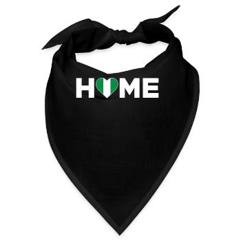 Nigeria Heimat Nigeria Flagge Nigeria Liebe - Bandana - Schwarz - Vorne
