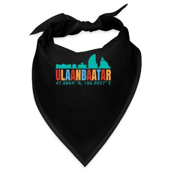 Ulaanbaatar - Bandana - Schwarz - Vorne