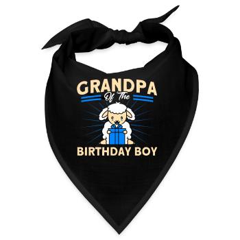 Schafzucht Landwirt Nutztier Schafe Geschenk - Bandana - Schwarz - Vorne
