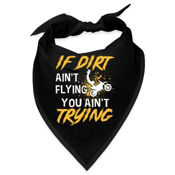 Vintage, Wenn Dreck Nicht Flieg - Bandana - Schwarz - Vorne
