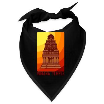 Ancient Astronaut Theorie Vimana Tempel - Bandana - Schwarz - Vorne