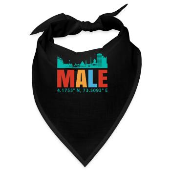 Male Malediven - Bandana - Schwarz - Vorne