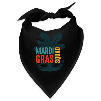 Mardi Gras Squad - Bandana - Schwarz - Vorne