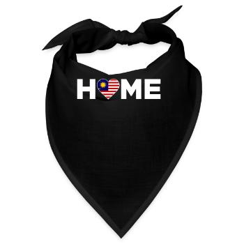 Malaysia Heimat Malaysia Flagge - Bandana - Schwarz - Vorne