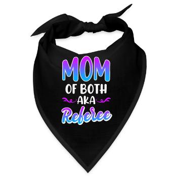 Mutter von Zwillingen Mama 2 Kinder - Bandana - Schwarz - Vorne