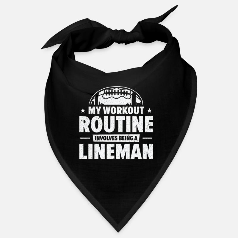 Football Lineman Life Workout Routine Player Bandana