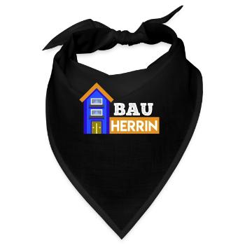 Bauherrin Eigenheim Hausbauer - Bandana - Schwarz - Vorne