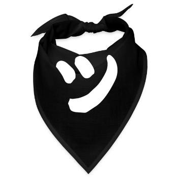 Smily Zeichen Tastatur, Männer Frauen Japan Geek - Bandana - Schwarz - Vorne