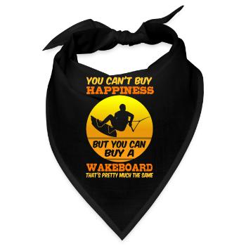 Glück Kann Man Nicht Kaufen, Aber Ein Wakeboard - Bandana - Schwarz - Vorne