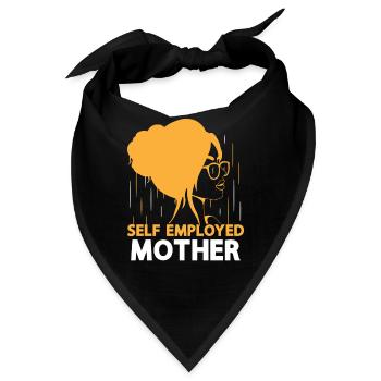 Selbstständige Mutter Freelancer Selbstständig - Bandana - Schwarz - Vorne