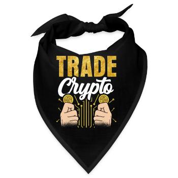 Krypto Handeln Trading Traden Crypto Trader - Bandana - Schwarz - Vorne
