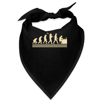 Chemiker-evolution - Bandana - Schwarz - Vorne