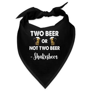 Bier Beer Alkohol Biergarten Shakespeare - Bandana - Schwarz - Vorne