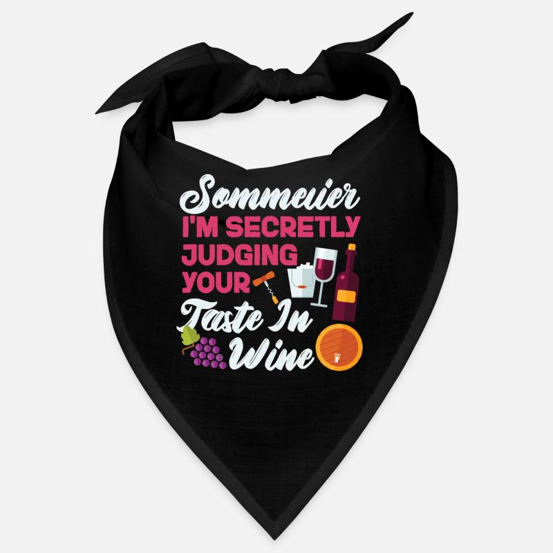 Sommelier Wine Drinking Tasting Bandana
