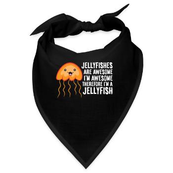 Quallen sind fantastisch Ich bin fantastisch Ich - Bandana - Schwarz - Vorne