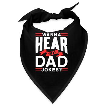 Dad Joke Papa Witz Jokes Vater - Bandana - Schwarz - Vorne