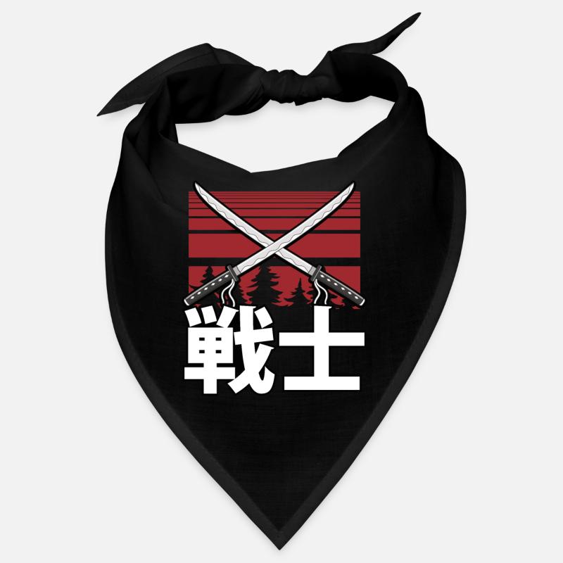 Deux guerriers samouraïs katana Bandana