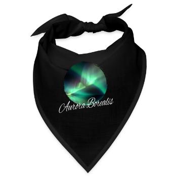 Aurora Borealis Nordlichter - Bandana - Schwarz - Vorne