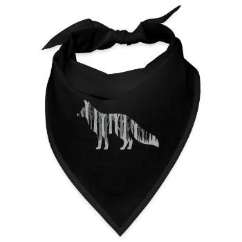 Fuchs Wald - Bandana - Schwarz - Vorne