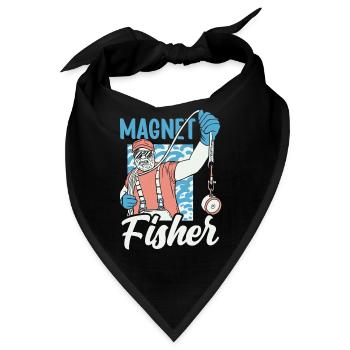 Magnetfischer Magnet Magnetfischen - Bandana - Schwarz - Vorne