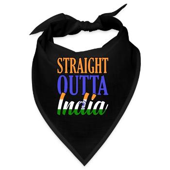 Indien - Bandana - Schwarz - Vorne