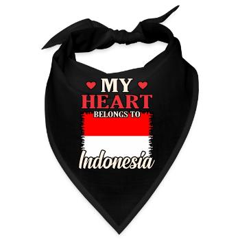 Indonesien - Bandana - Schwarz - Vorne