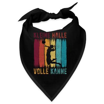 Volleyball Kleine Halle Volle Kanne Geschenk - Bandana - Schwarz - Vorne