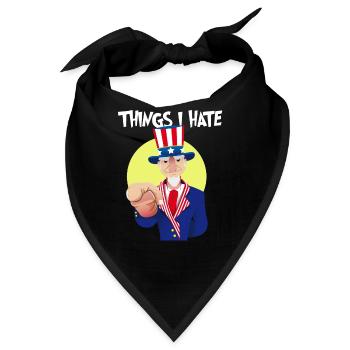 Dinge die ich hasse Dich Menschen Misanthrop Hass - Bandana - Schwarz - Vorne