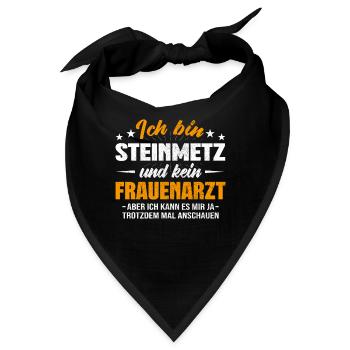 Steinmetz - Bandana - Schwarz - Vorne