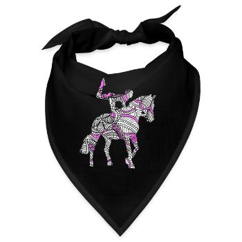 Voltigieren - Bandana - Schwarz - Vorne